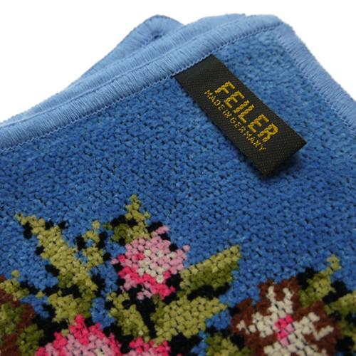feiler（フェイラー） 並行輸入品 ヴィエンナ ブルー タオルハンカチ