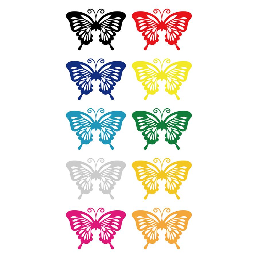 バタフライステッカー　　20枚 DIY バタフライステッカー 20 枚パック: 20 種類のユニークな
