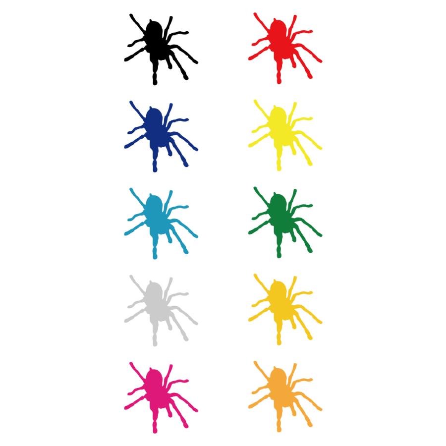 ステッカー クモa カラー10種類 シルエットステッカー カッティングシート スマホ 車 バイク 防水 転写 傷隠し 虫 蜘蛛 オシャレ メール便送料無料 123 123 ニホンセン 通販 Yahoo ショッピング