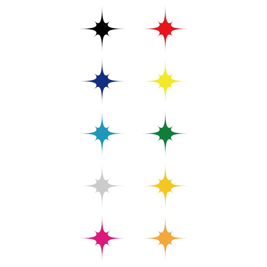 ステッカー 天体ロゴステッカー 星デザイン カラー10種類 シンプル スター 車 バイク ボード 給油口 防水 ドレスアップ オシャレ マーク メール便送料無料 143 143 ニホンセン 通販 Yahoo ショッピング