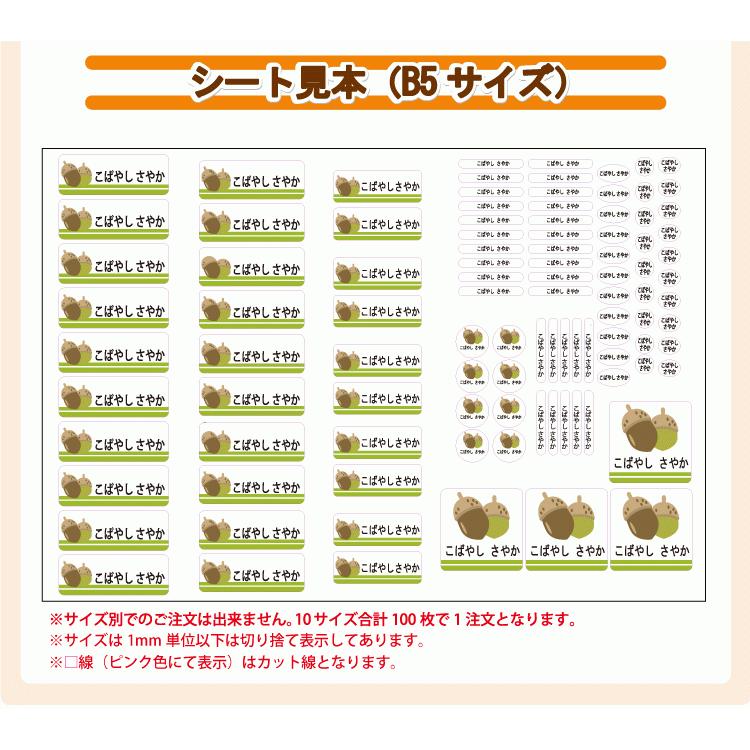 お名前シール 動物イラスト 100枚 B5 カラー おなまえシール ネームシール イラスト 耐水 防水 入学 入園 男の子 女の子 メール便等送料無料 ニホンセン 通販 Yahoo ショッピング