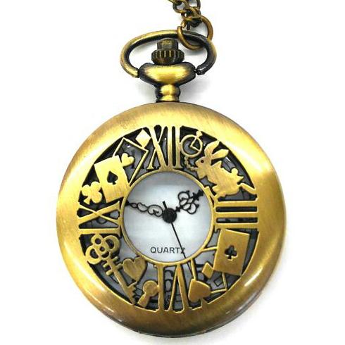 時計 不思議の国のアリス うさぎ トランプ柄 レトロ時計 ウサギ懐中時計 アリス アンティーク調 ウォッチ ポータブルハロウィン コスプレ 小道具 変装グッツ ニホンセン 通販 Yahoo ショッピング