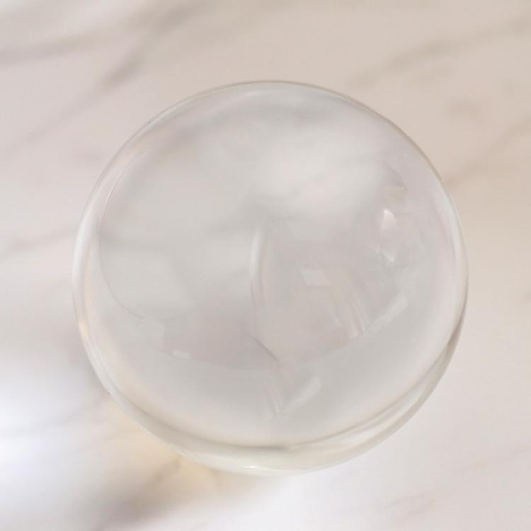 水晶玉 人工 球体 占い 小道具 飾り 運気上昇 風水80mm 「神秘のパワー