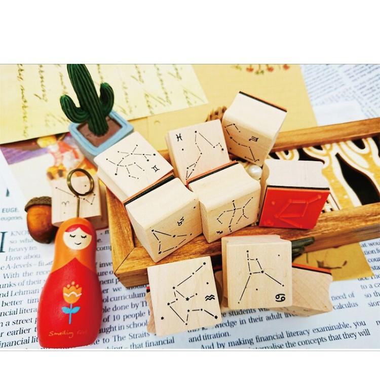 アウトレット】【牡羊座無し】星座11個スタンプセット 占いや日記に