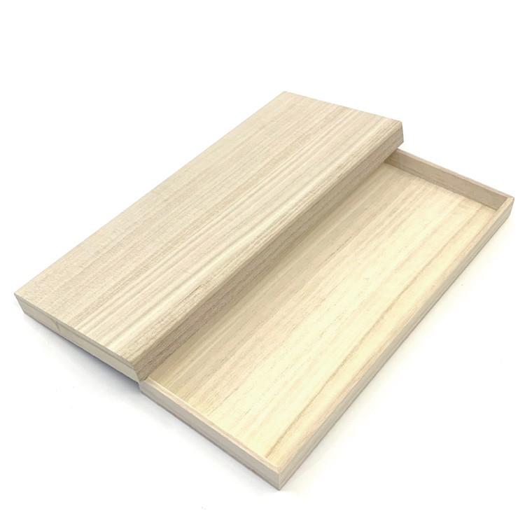 贈答品用総桐箱 木箱 大 かぶせ蓋 外寸約10.8cm×26.5cm×2.0cm