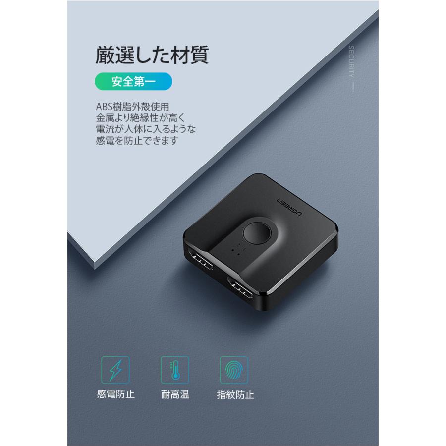 HDMIスプリッター 分配器 1入力2出力・2入力1出力の両方対応 HDMI分配
