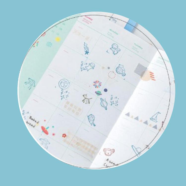 アウトレット】惑星＆海辺のスタンプ 2箱セット（24個入り