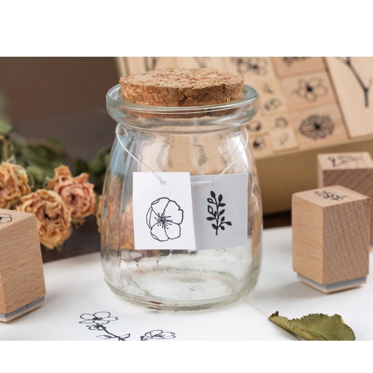 花と小枝アンティーク風スタンプ : ニホンセン - 通販 - Yahoo