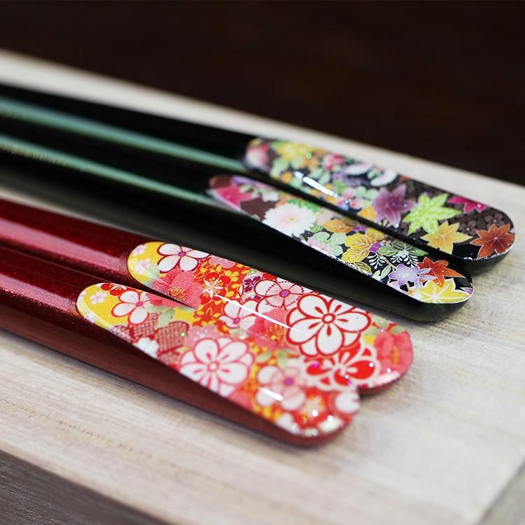 ギフト 桐箱付き家族箸セット メール便送料無料 名入れ 箱付 3膳 4膳 天宝花友禅 選べるカラー 名入れ無料 サンライフ x3 ニホンセン 通販 Yahoo ショッピング