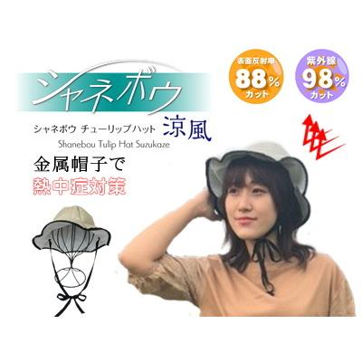 シャネボウ チュウリップハット 涼風 金属なのに涼しい新しい帽子
