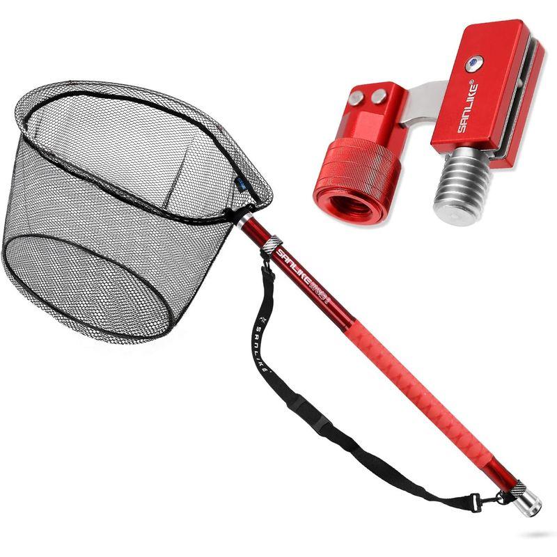 サンライク(SANLIKE) タモ網 ランディングネット たも網 2色 3m/5m/6m たもあみ 伸縮 ９段階 玉網 ラバーネット 釣り SANLIKE タモ網 ランディングネット たも網 2色 3m/5m/6m たもあみ 伸縮 ９段階 玉網 ラバーネット 釣り