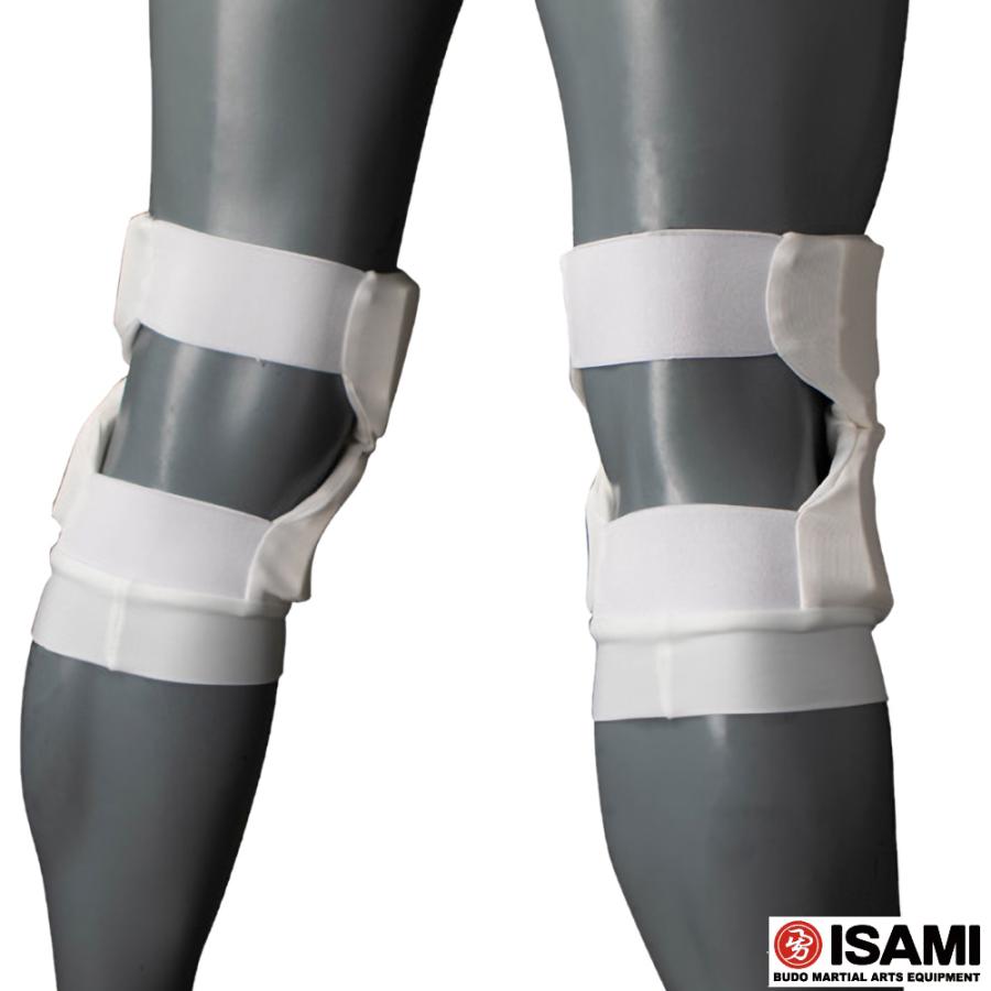 ニーガード L-1103 【ISAMI・イサミ】 XS/S/M/XL ブラック/ホワイト膝保護用サポーター L1103 Knee Guard ...