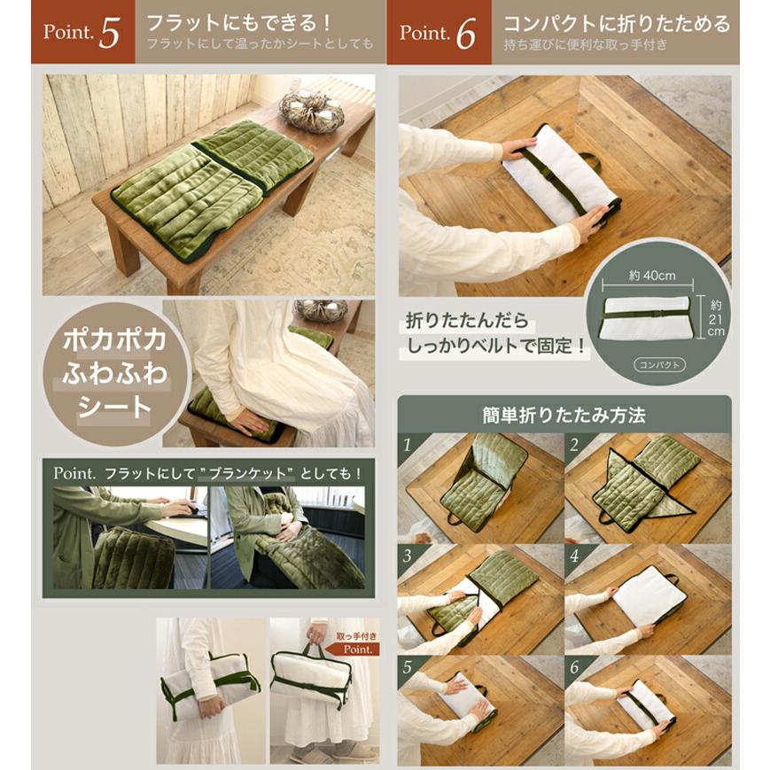 ホットクッション おひとりさま暖房 USB式 腰まわり お尻 あったか暖房