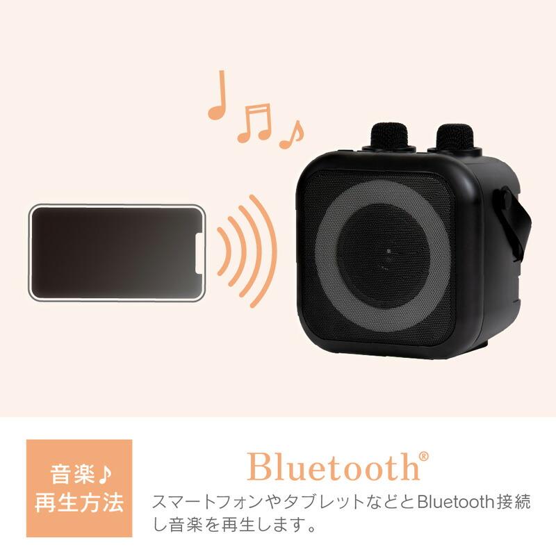 ZEPEAL ゼピール モバイルスピーカー モバカラ ZQS-10KB-K マイク2本