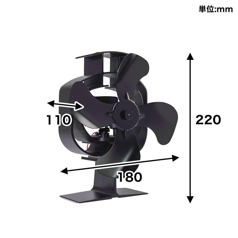 サンコー 首振りストーブファン STFALLSBK thanko 石油ストーブファン