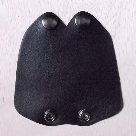 ギターケース用本革製グリップ（ハンドル）カバー 黒 送料無料・代引