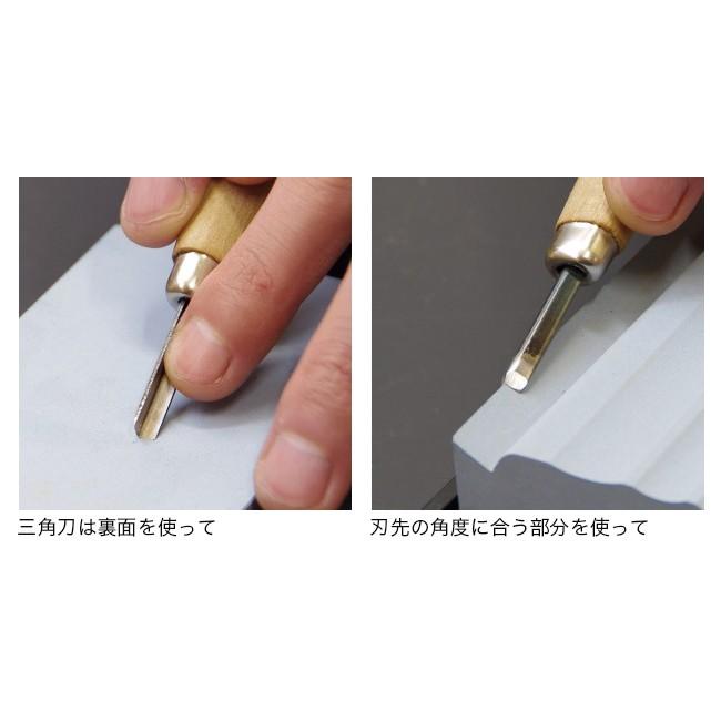 スエヒロ 彫刻刀用中砥石#1000ゴム台付き 2HS-13（汚れ落とし用