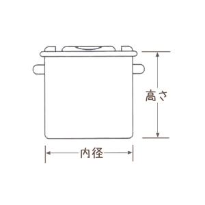 18-8ステンレス寸胴鍋目盛付36cm 蓋付 36L : 新潟キッチン - 通販