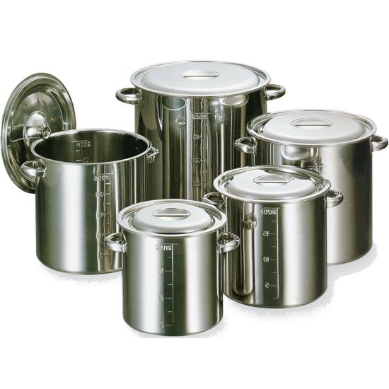 18-8ステンレス寸胴鍋目盛付42cm 蓋付 58L : 新潟キッチン - 通販