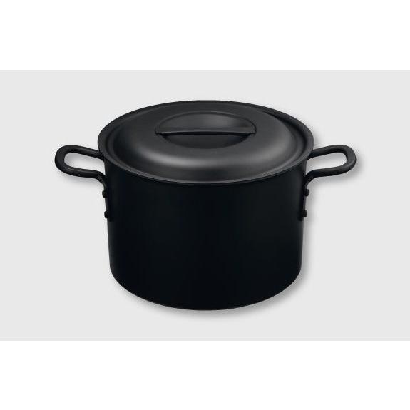 プロフェッショナルブラックシリーズ 半寸胴鍋 24cm KO22124 本間