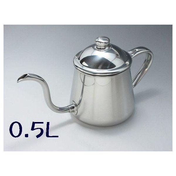 18-8 隼ヒロ コーヒードリップポット 0.5L キッチン、日用品、文具-ドリップポット-コーヒー、ティー用品