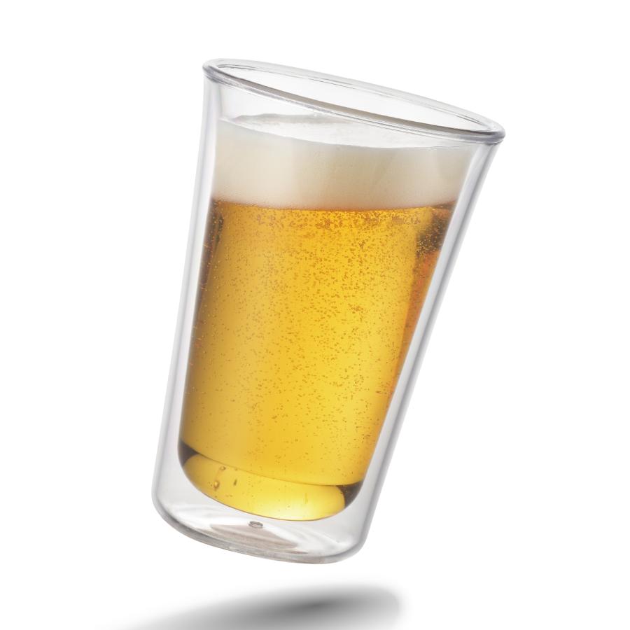 われない ダブルウォールグラス スリム 300ml TW-3782 曙産業 食洗器