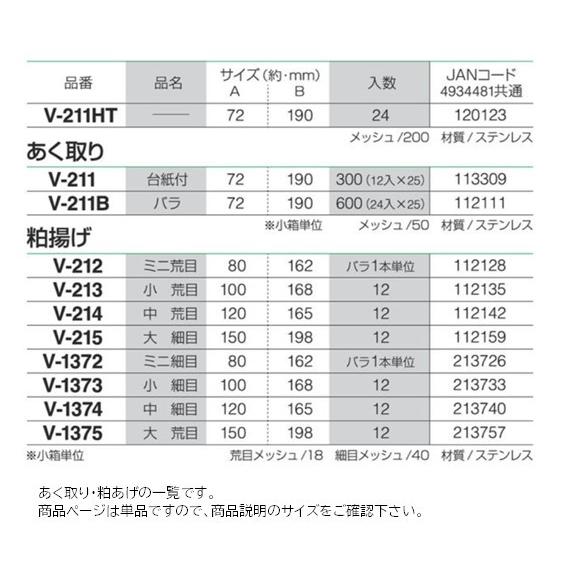 Alifの送料ページ ハイテックイタリアン あく取り 3.0吋 V-211HT ミネックスメタル