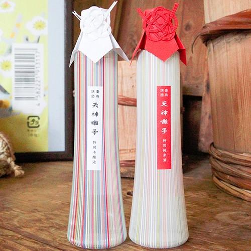 天神囃子 紅白アートボトルセット！特別純米・特別本醸造 各300ml 魚沼