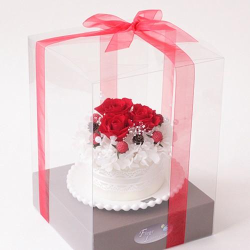 洋風プリザーブドフラワー デコレーションケーキ 選べるメッセージカード 誕生日 結婚祝い 出産祝い ありがとう 送料無料 0127 002 04 新潟直送計画 通販 Yahoo ショッピング