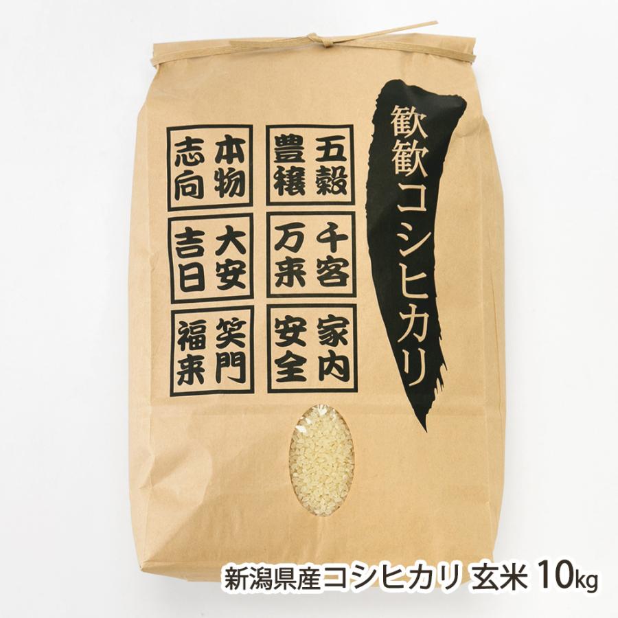 コシヒカリ 【令和7年度米】新潟県産 玄米 10kg（10kg×1袋）/濁川生産