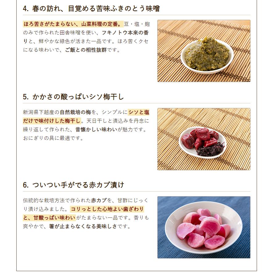 手摘み山菜5袋+山菜惣菜4種 詰め合わせ/いろむすび山菜屋/送料無料 父の日 お中元｜niigata-shop｜09