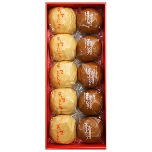 新潟長岡の老舗 西山製菓の名物まんじゅう 4種から選べる10個入/ギフト