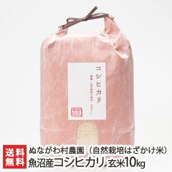 魚沼産 自然栽培米（無農薬・無化学肥料）コシヒカリ（従来品種・棚田栽培）玄米10kg（5kg×2）/ぬながわ村農園/送料無料｜niigata-shop