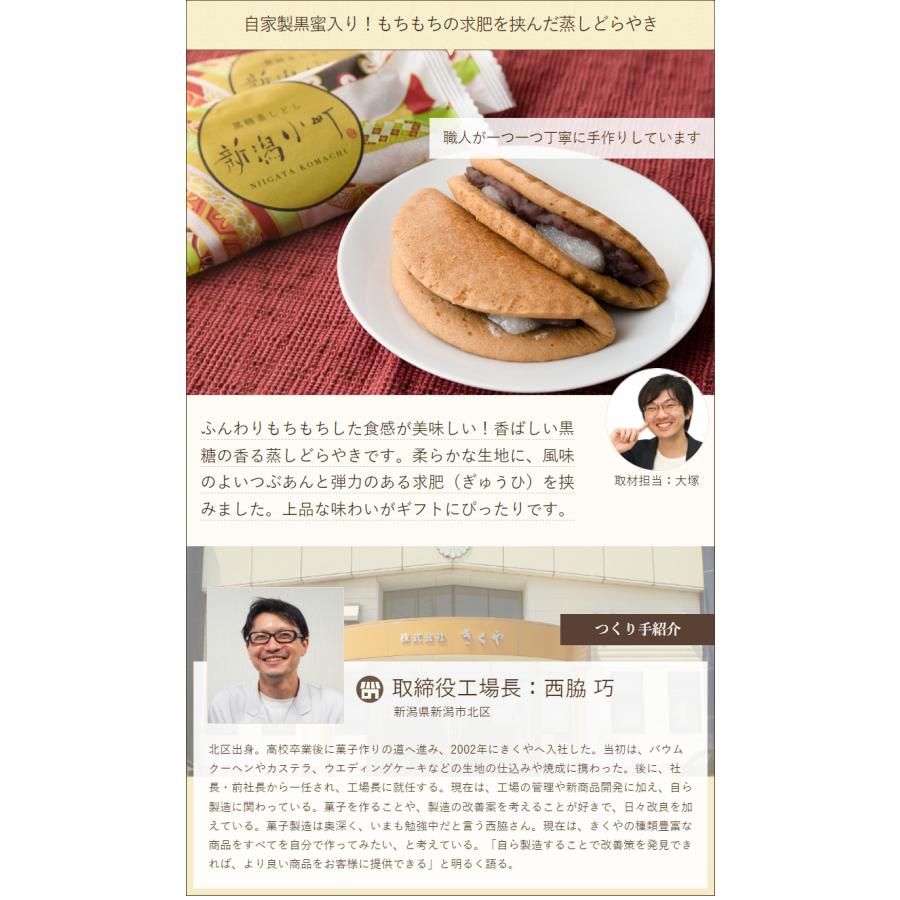 新潟小町（黒糖蒸しどらやき） 5個入り/Kikuya お菓子のきくや/送料無料｜niigata-shop｜02