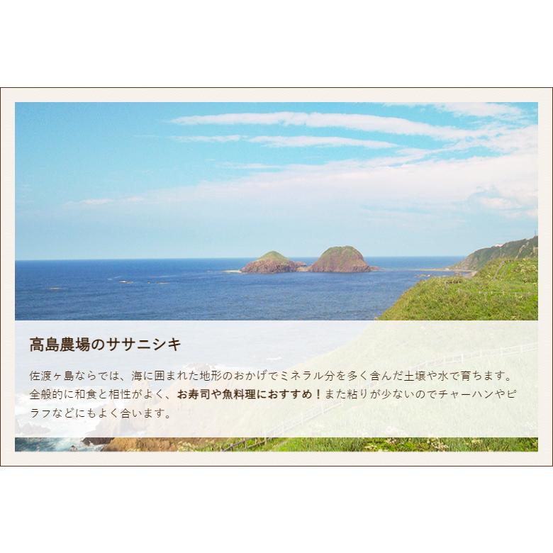 【令和5年度米】佐渡産ササニシキ 精米5kg 高島農場/送料無料 父の日 お中元｜niigata-shop｜05