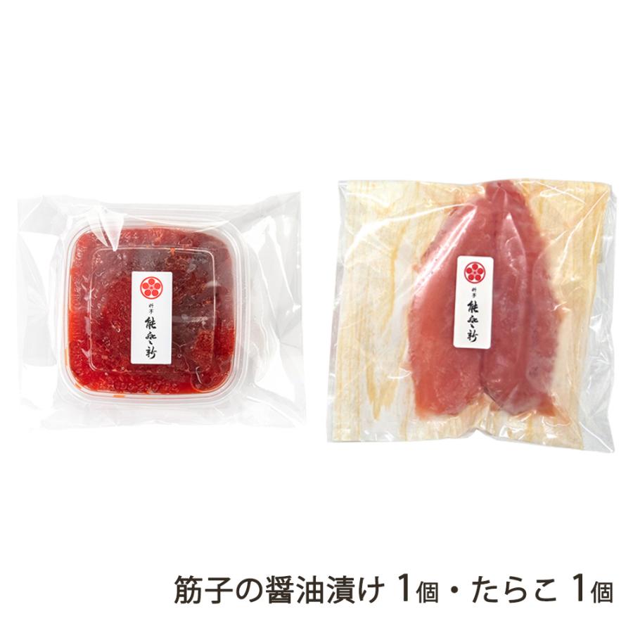 筋子の醤油漬け1個・たらこ1個/料亭能登新/送料無料 : 新潟直送計画