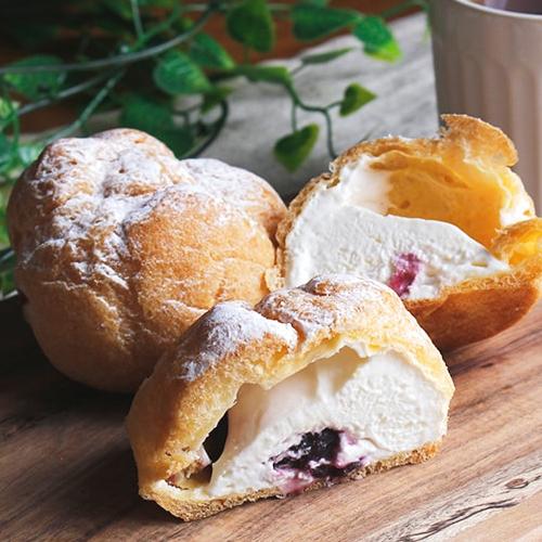 シュークリームスイーツ「ブルーベリーレアチーズ」6個入/福花堂/送料無料 |  | 04