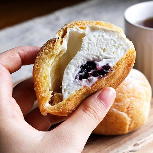 シュークリームスイーツ「ブルーベリーレアチーズ」6個入/福花堂/送料無料 |  | 05