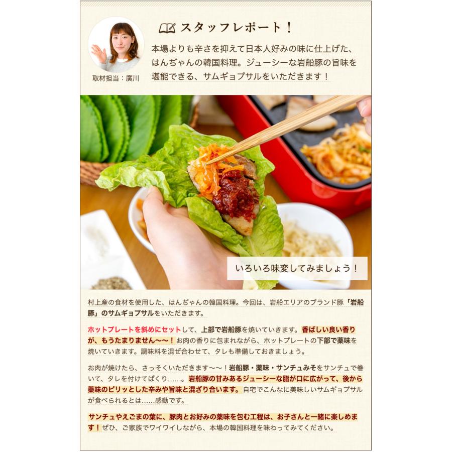 韓国料理セット 約2人前/焼肉ホルモン韓国料理 はんぢゃん/後払い決済不可/送料無料｜niigata-shop｜07