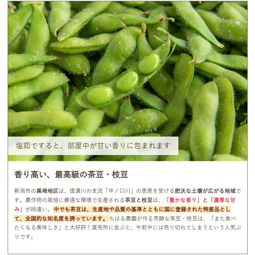 新潟産 黒埼茶豆 1kg（1kg×1袋）/枝豆 えだまめ ちゃまめ/ちはる農園/送料無料｜niigata-shop｜03