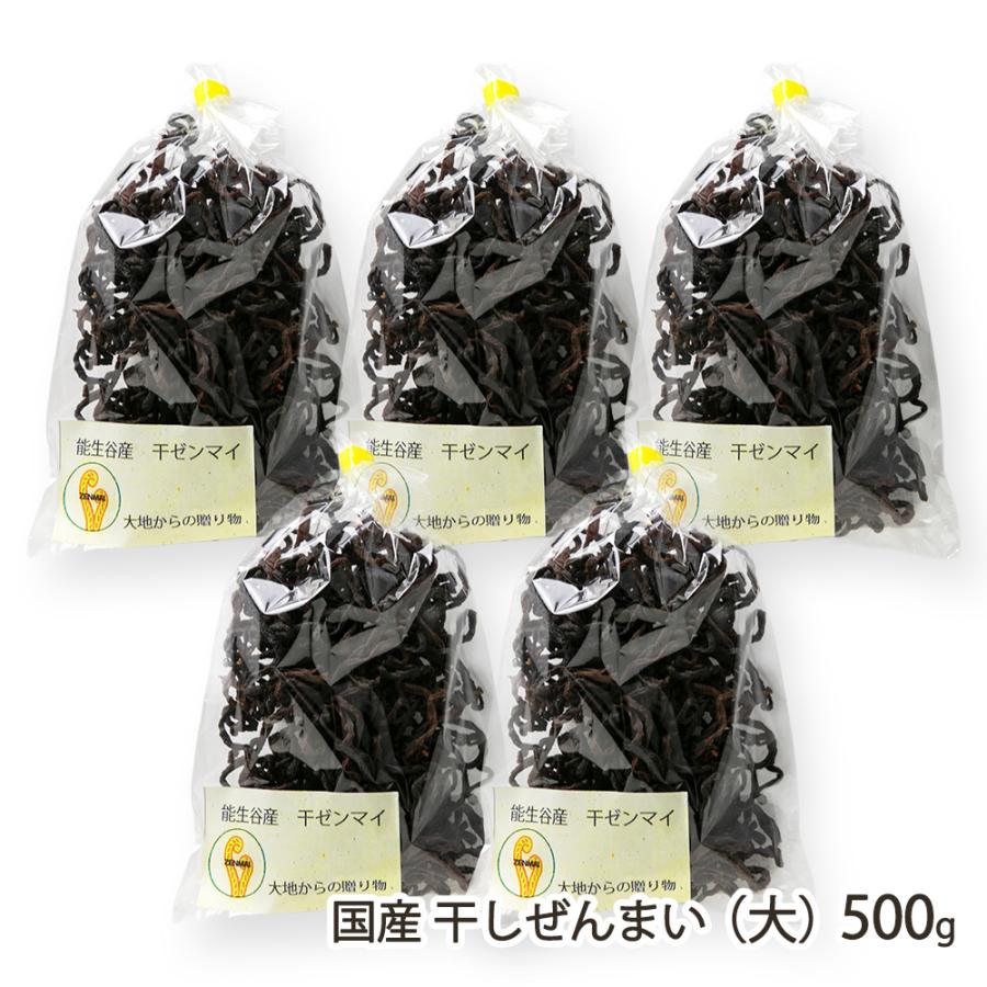 食品 南魚沼産 乾燥ぜんまい 500g