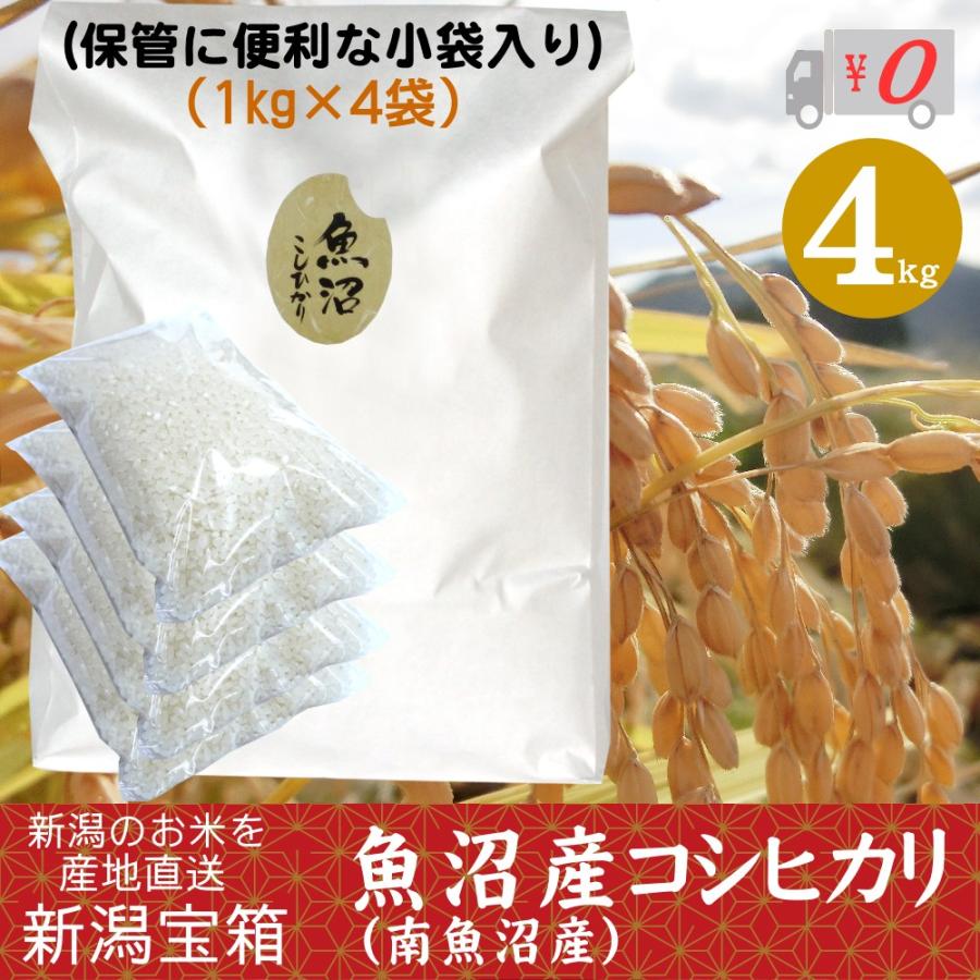 コシヒカリ 魚沼産コシヒカリ 1kg×4袋 4kg 新潟県産 米 お米 白米 新米