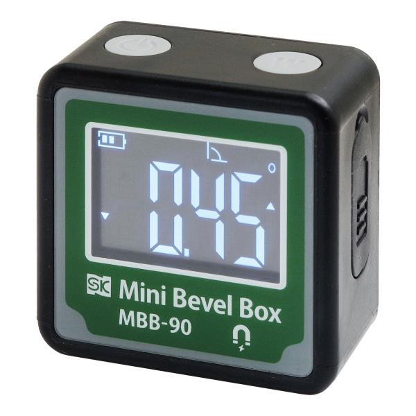 新潟精機 ミニベベルボックス MBB-90 測定範囲360°(4×90°) SK【角度計