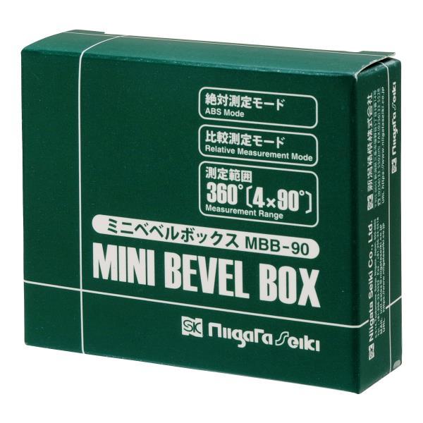 新潟精機 ミニベベルボックス MBB-90 測定範囲360°(4×90°) SK【角度計