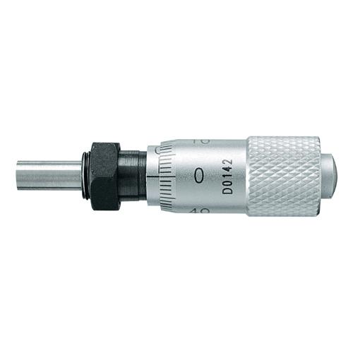 新潟精機 マイクロメーターヘッド 1001-350 0-6.5mm ナット付ステム