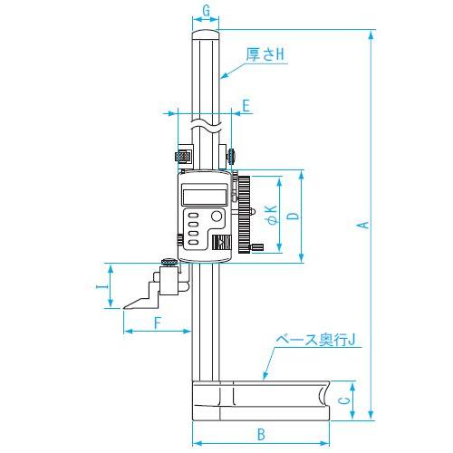 新潟精機 デジタルハイトゲージ 300mm VHS-30D : 新潟精機 新潟精機 デジタルハイトゲージ 300mm VHS-30D : 新潟精機