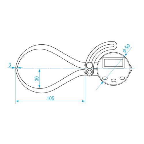 新潟精機 デジタルキャリパゲージ EDC-A1150 : 新潟精機 - 通販