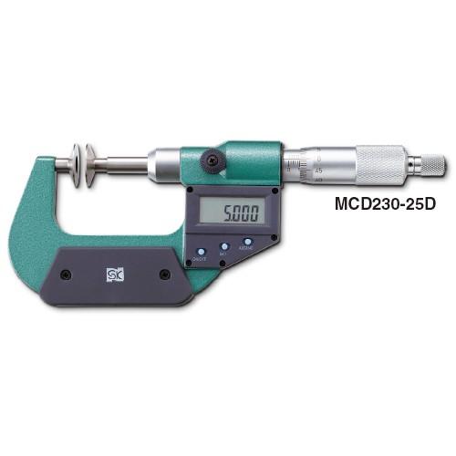 格安即決 デジタル直進式歯厚マイクロメータ 0-25mm MCD230-25D 新潟精機 ノギス、マイクロメーター