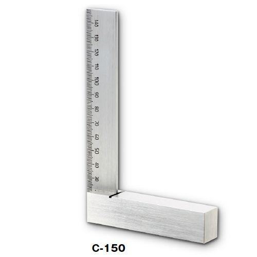 新潟精機 目盛付台付スコヤ 250mm C-250 JIS2級相当品 [日本製] : 新潟