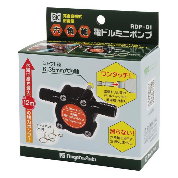 新潟精機 電ドルポンプ ミニ 六角軸 電ドルミニポンプ RDP-01 水の給水 